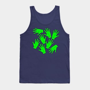 Zombie Hand Pattern Halloween Tank Top